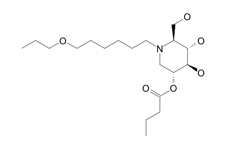 N-(7-OXADECYL)-2-O-BUTYRYL-1,5-DIDEOXY-1,5-IMINO-D-GLUCITOL