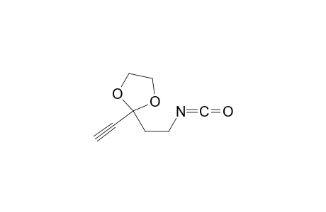 2-Ethynyl-2-(2-isocyanatoethyl)-1,3-dioxolane