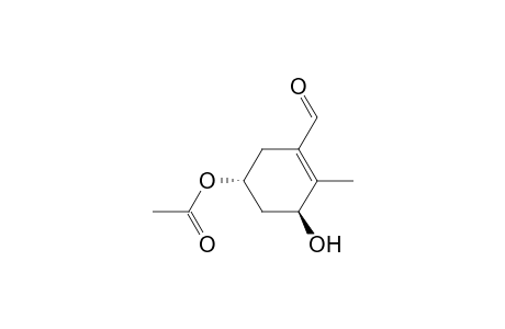 (3S,5R)-5-Acetoxy-3-hydroxy-2-methylcyclohex-1-ene-1-carboxaldehyde