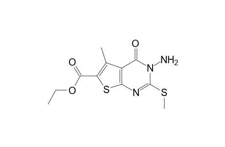 3-Amino-5-methyl-6-ethylcarboxylate-2-methyllthiothieno[2,3-d]pyrimidin-4-one