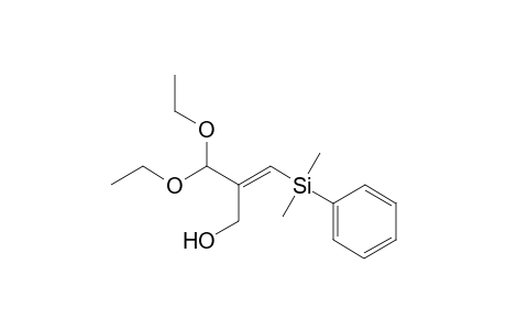 (E)-2-(diethoxymethyl)-3-[dimethyl(phenyl)silyl]-2-propen-1-ol