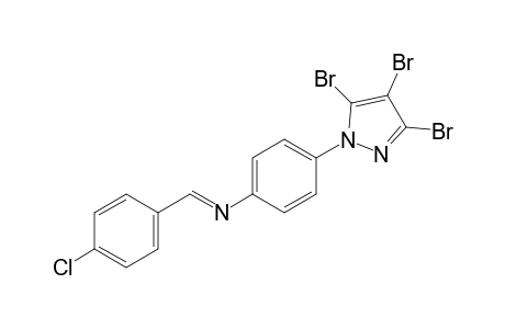 1-{p-[(p-chlorobenzylidene)amino]phenyl}-3,4,5-tribromopyrazole