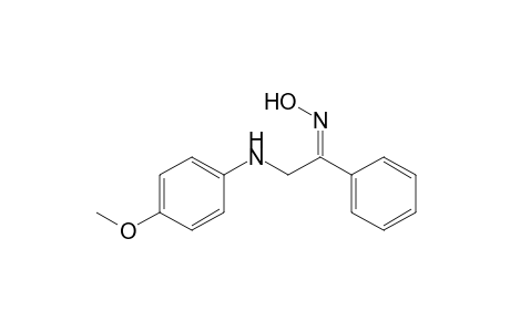 Ethanone, 2-[(4-methoxyphenyl)amino]-1-phenyl-, oxime, (Z)-