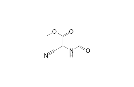 Acetic acid, cyano(formylamino)-, methyl ester, (.+-.)-