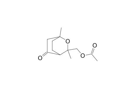 1,3-Dimethyl-3-acetoxymethyl-2-oxabicyclo[2.2.2]octan-5-one