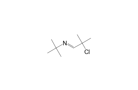 2-Propanamine, N-(2-chloro-2-methylpropylidene)-2-methyl-, (E)-