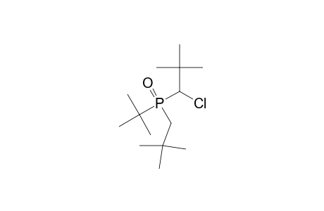 TERT.-BUTYL-(1-CHLORO-2,2-DIMETHYLPROPYL)-(2,2-DIMETHYLPROPYL)-PHOSPHANE-OXIDE