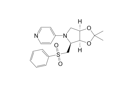 (2'S,3'S,4'R)-4-(2'-Benzenesulfonylmethyl-3',4'-isopropylidenedioxypyrrolidin-1'-yl)pyridine