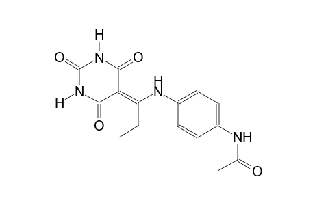 N-(4-{[1-(2,4,6-trioxotetrahydro-5(2H)-pyrimidinylidene)propyl]amino}phenyl)acetamide