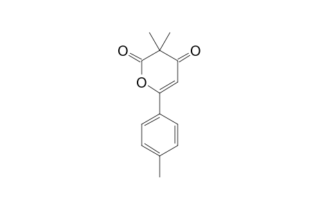 3,3-DIMETHYL-6-(4-METHYLPHENYL)-2H-PYRAN-2,4(3H)-DIONE