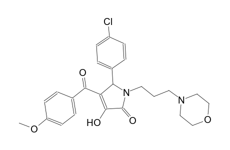 2H-pyrrol-2-one, 5-(4-chlorophenyl)-1,5-dihydro-3-hydroxy-4-(4-methoxybenzoyl)-1-[3-(4-morpholinyl)propyl]-