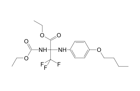 Ethyl 2-[(4-butoxyphenyl)amino]-2-[(ethoxycarbonyl)amino]-3,3,3-trifluoropropanoate