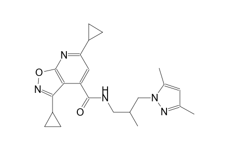 isoxazolo[5,4-b]pyridine-4-carboxamide, 3,6-dicyclopropyl-N-[3-(3,5-dimethyl-1H-pyrazol-1-yl)-2-methylpropyl]-