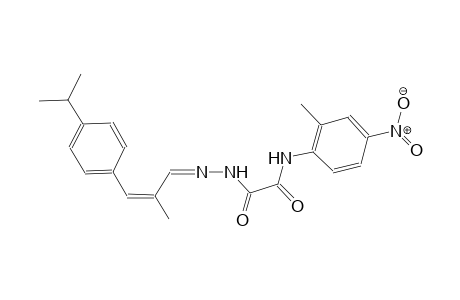2-{2-[(2Z)-3-(4-isopropylphenyl)-2-methyl-2-propenylidene]hydrazino}-N-(2-methyl-4-nitrophenyl)-2-oxoacetamide