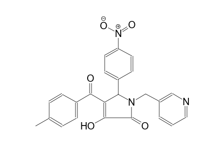 3-Hydroxy-4-(4-methyl-benzoyl)-5-(4-nitro-phenyl)-1-pyridin-3-ylmethyl-1,5-dihydro-pyrrol-2-one