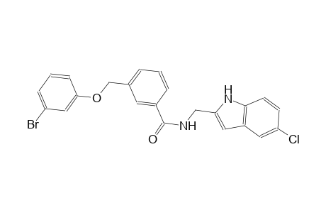 3-[(3-bromophenoxy)methyl]-N-[(5-chloro-1H-indol-2-yl)methyl]benzamide