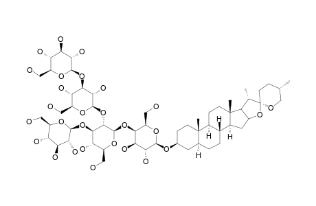 POLIANTHOSIDE-C;TIGOGENIN-3-O-BETA-D-GLUCOPYRANOSYL-(1->3)-BETA-D-GLUCOPYRANOSYL-(1->2)-[BETA-D-GLUCOPYRANOSYL-(1->3)]-BETA-D-GLUCOPYRANOSYL