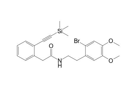 N-[2-(2-Bromo-4,5-dimethoxy)phenyl]ethyl[2-(trimethylsilylethynyl)phenyl]acetamide