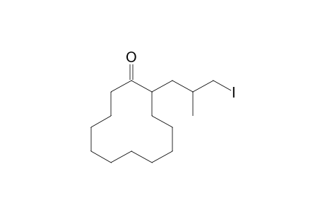 1-(3'-Iodo-2'-methylpropyl)cyclododecanone