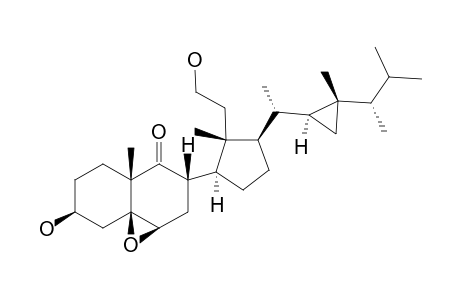 3-BETA,11-ALPHA-DIHYDROXY-5-BETA,6-BETA-EPOXY-9,11-SECOGORGOSTAN-9-ONE