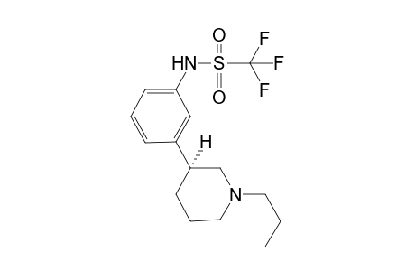 1,1,1-trifluoro-N-[3-[(3S)-1-propyl-3-piperidinyl]phenyl]methanesulfonamide