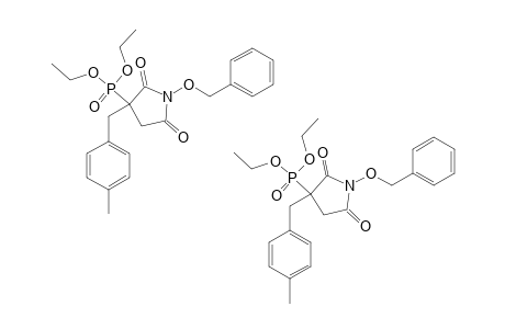 DIETHYL-[1-BENZYLOXY-3-(4-METHYLBENZYL)-2,5-DIOXOPYRROLIDIN-3-YL]-PHOSPHONATE