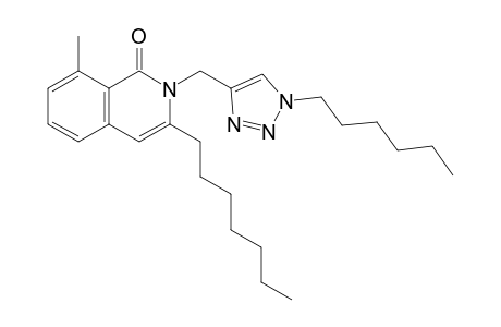 3-n-Heptyl-2-[(1-n-hexyl-1H-1,2,3-triazol-4-yl)methyl]-8-methylisoquinolin-1(2H)-one