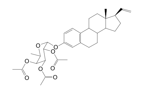 19-nor-Pregna-1,3,5(10),20-tetraen-3-O-.alpha.-fucopyranoside - 2',3',4'-Triacetate