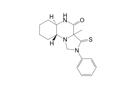 2-Phenyl-3a-methyl-3-thioxoimidazolidin[1,5-a]-trans-perhydroquinoxalin-4-one
