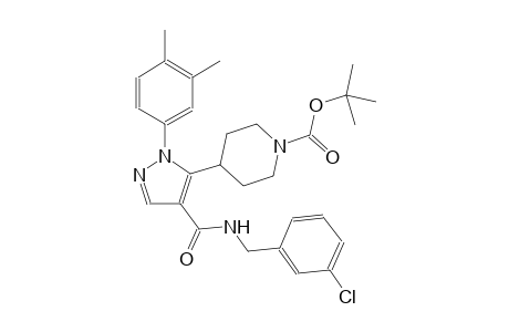 1-piperidinecarboxylic acid, 4-[4-[[[(3-chlorophenyl)methyl]amino]carbonyl]-1-(3,4-dimethylphenyl)-1H-pyrazol-5-yl]-, 1,
