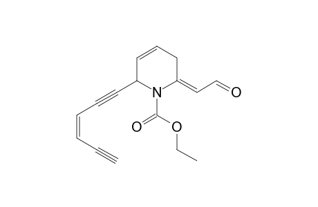 Ethyl 2-formythylene-6(hexa-3-en-1,5-diyn-1-yl)-2,3-dihydropyridine-1H(6)-1-carboxylate