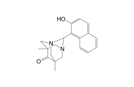 1,3-diazatricyclo[3.3.1.1~3,7~]decan-6-one, 2-(2-hydroxy-1-naphthalenyl)-5,7-dimethyl-