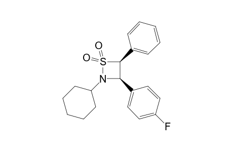 cis-2-Cyclohexyl-3-(4-fluorophenyl)-4-phenyl-1,2-thiazetizine 1,1-dioxide