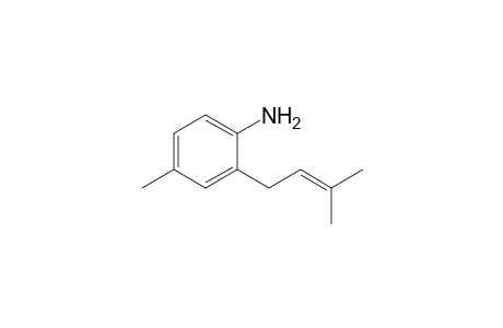 4-Methyl-2-(3'-methyl-2'-butenyl)aniline