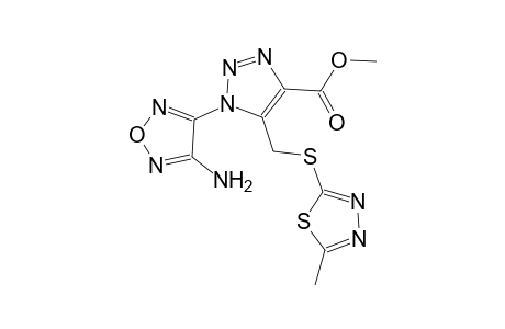 methyl 1-(4-amino-1,2,5-oxadiazol-3-yl)-5-{[(5-methyl-1,3,4-thiadiazol-2-yl)sulfanyl]methyl}-1H-1,2,3-triazole-4-carboxylate