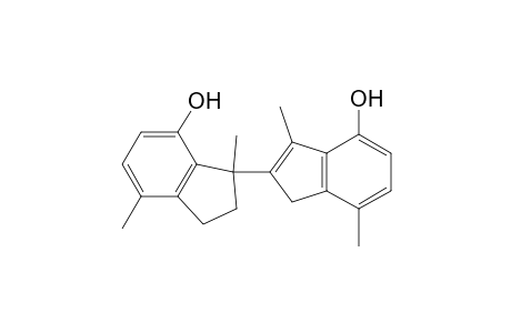 [1,2'-Bi-1H-indene]-4',7-diol, 2,3-dihydro-1,3',4,7'-tetramethyl-, (.+-.)-