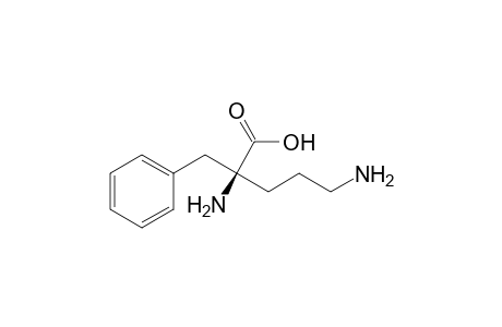 (2S)-2,5-diamino-2-benzylpentanoic acid