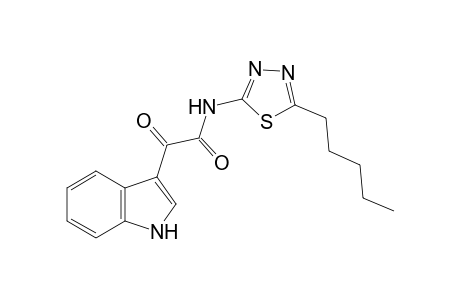 1H-Indole-3-acetamide, .alpha.-oxo-N-(5-pentyl-1,3,4-thiadiazol-2-yl)-