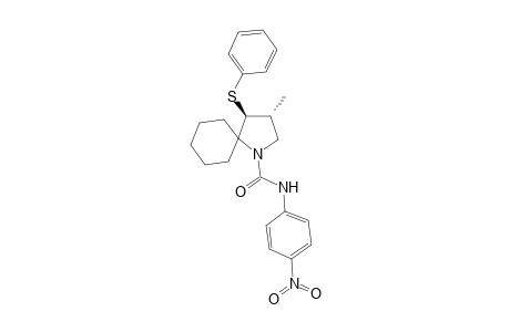 anti-(2RS,3RS)-7-[N-(p-Nitrophenyl)amido]-9-methyl-10-phenylthio-7-azaspiro[5.4]decane