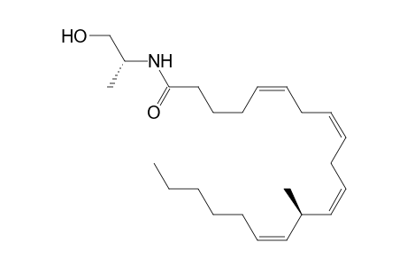(13R,5Z,8Z,11Z,14Z)-N-((R)-1-Hydroxypropan-2-yl)-13-methyleicosa-5,8,11,14-tetraenamide