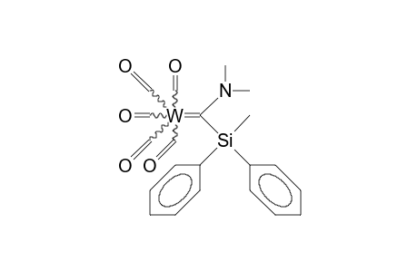 Pentacarbonyl-(dimethylamino-methyldiphenylsilyl-carbene) tungsten