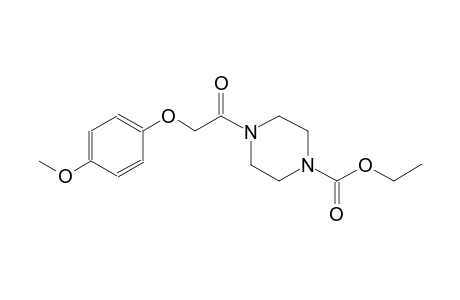 1-piperazinecarboxylic acid, 4-[(4-methoxyphenoxy)acetyl]-, ethyl ester