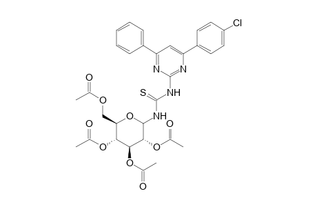 N-(2,3,4,6-tetra-O-acetyl-?-D-glucopyranosyl)-N-[4-phenyl-6-(p-chlorophenyl)pyrimidine-2-yl]thiourea