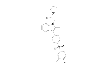 1H-indole, 3-[1-[(4-fluoro-3-methylphenyl)sulfonyl]-1,2,3,6-tetrahydro-4-pyridinyl]-2-methyl-1-[2-oxo-2-(1-pyrrolidinyl)ethyl]-