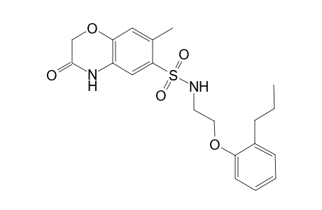 3-keto-7-methyl-N-[2-(2-propylphenoxy)ethyl]-4H-1,4-benzoxazine-6-sulfonamide