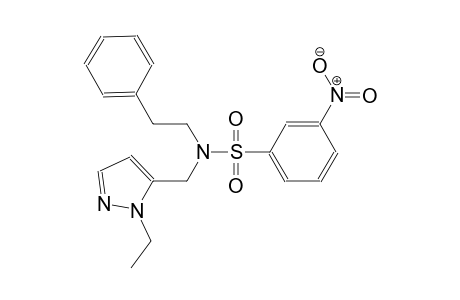 benzenesulfonamide, N-[(1-ethyl-1H-pyrazol-5-yl)methyl]-3-nitro-N-(2-phenylethyl)-