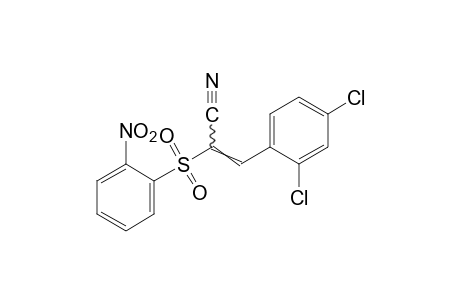 2,4-dichloro-alpha-[(o-nitrophenyl)sulfonyl]cinnamonitrile