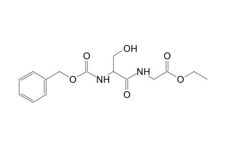 DL-N-(N-carboxyseryl)glycine, N-benzyl ethyl ester