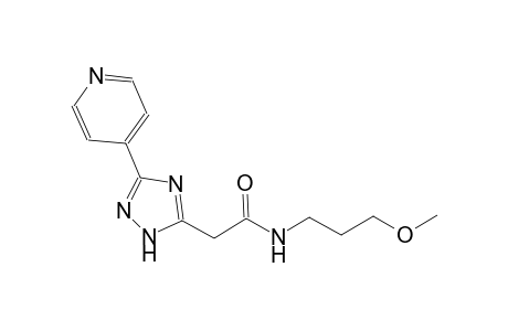1H-1,2,4-triazole-5-acetamide, N-(3-methoxypropyl)-3-(4-pyridinyl)-