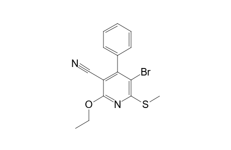 5-BROM-2-ETHOXY-6-METHYLTHIO-4-PHENYL-NICOTINONITRIL